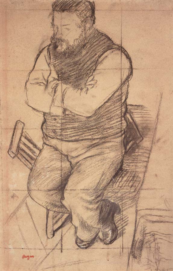 Edgar Degas Study for Diego Martelli